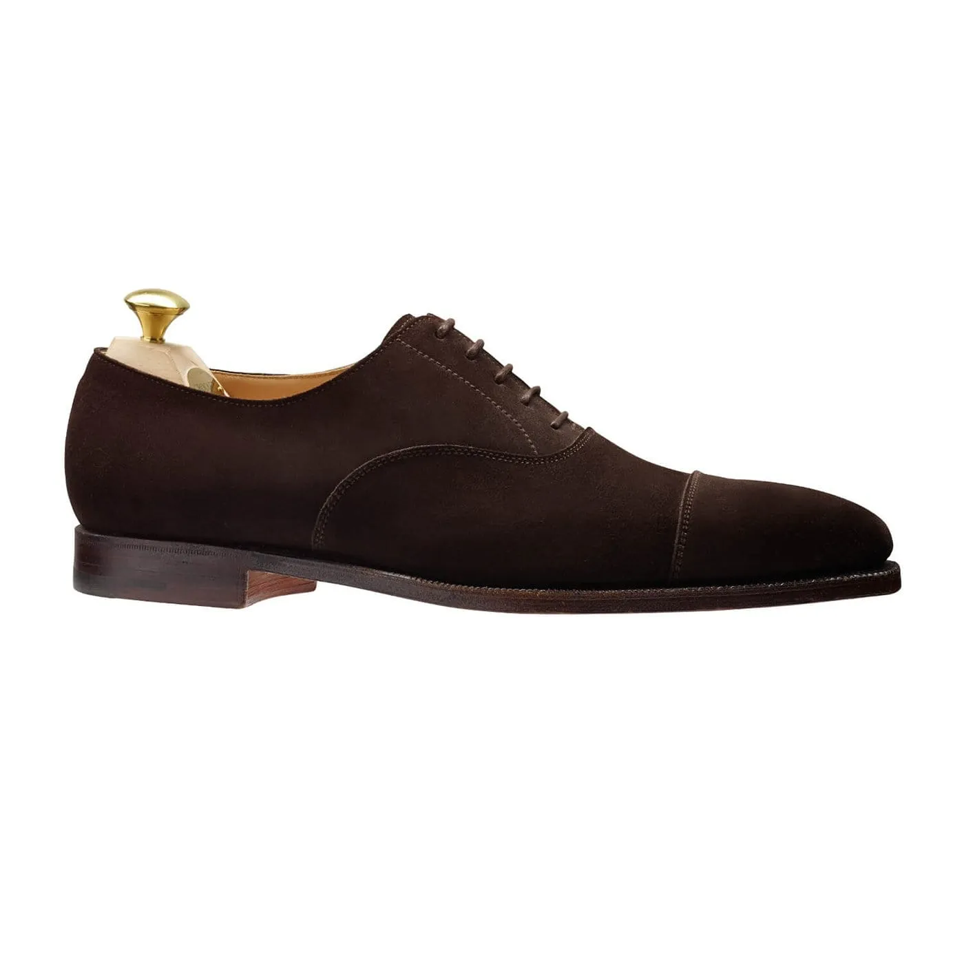 Hallam Espresso Calf Suede Flexible Construction Birthday Oxfords