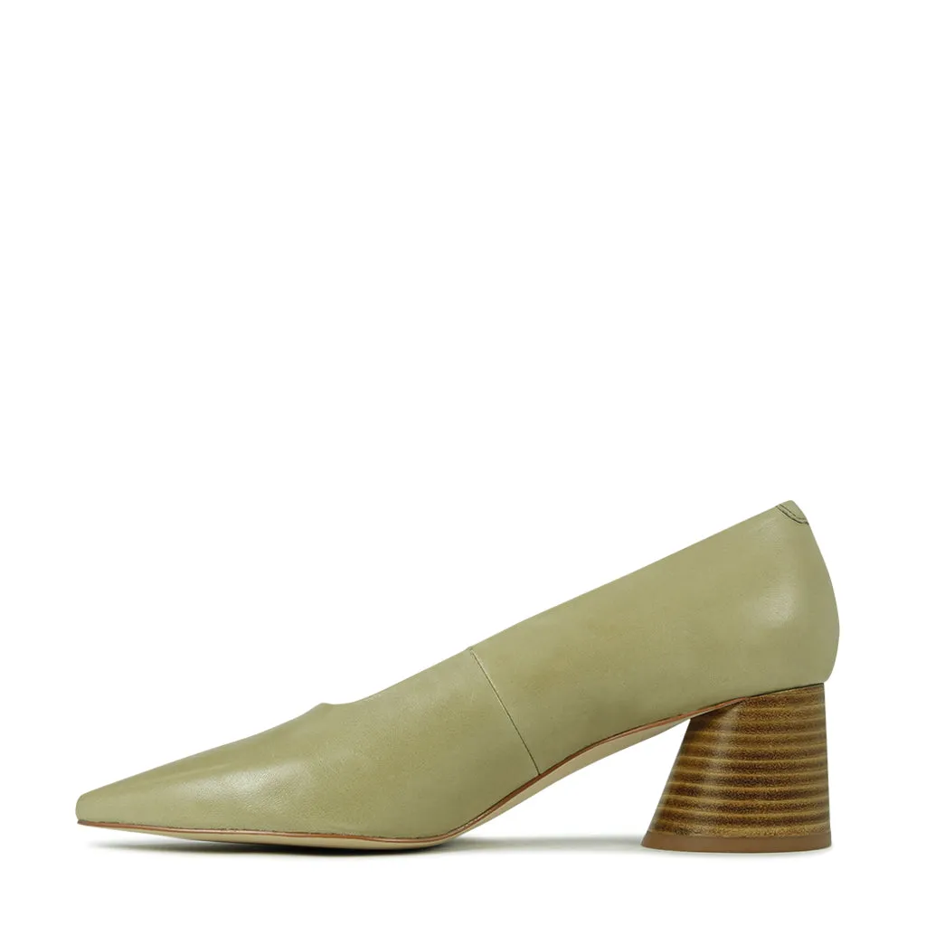 Brunch Look HALOS 2 LEATHER BLOCK HEEL