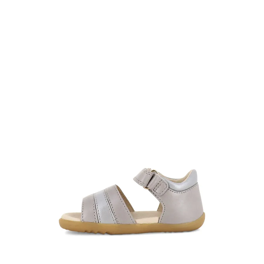 Comfort Sandals Water Friendly HAMPTON STEP UP - SILVER PEARL/SILVER LEATHER