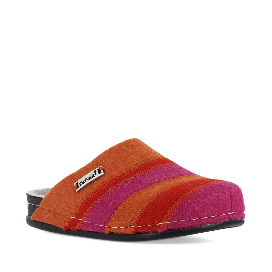 Supportive midsole Relaxation Sandals HANNAH - FUXIA MULTI