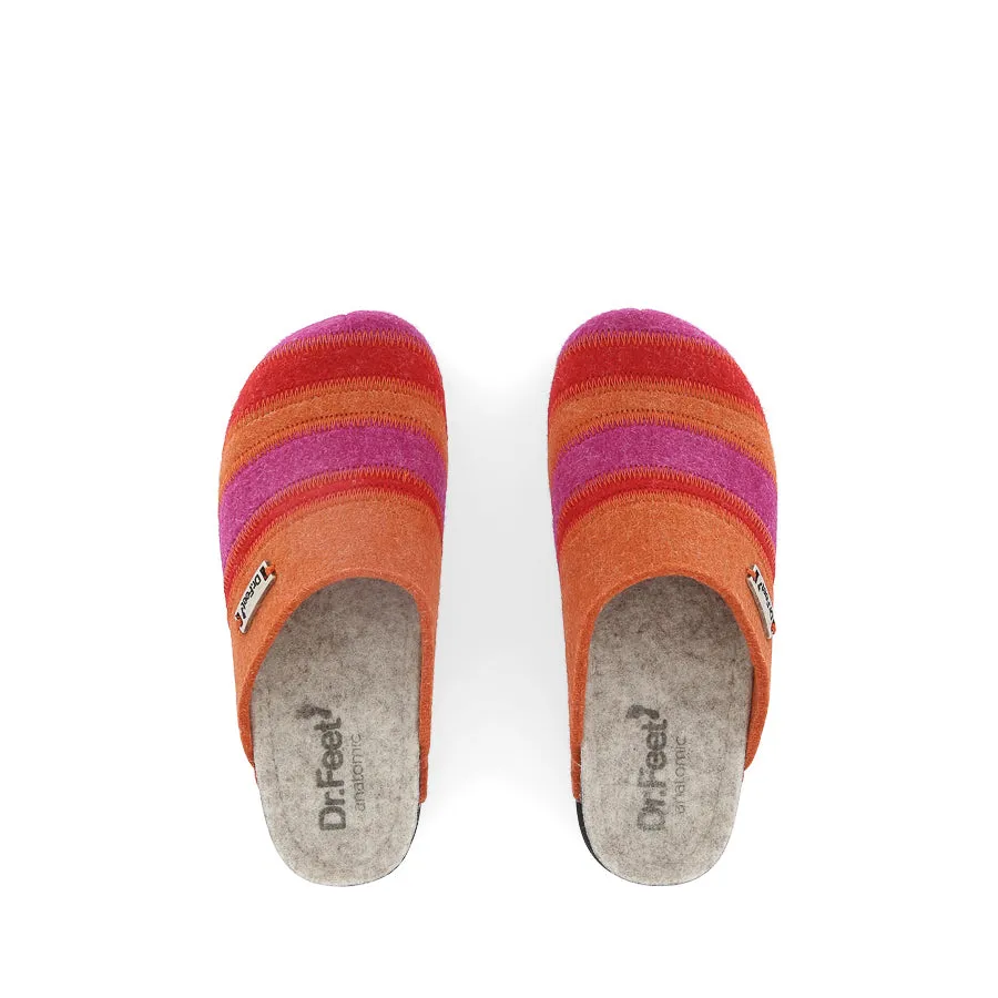 Stretchable Fabric HANNAH - FUXIA MULTI