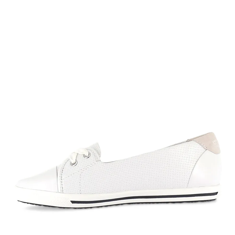 Kinetic Motion Engine Core Design HANNAH III - WHITE PUNCHED LEATHER