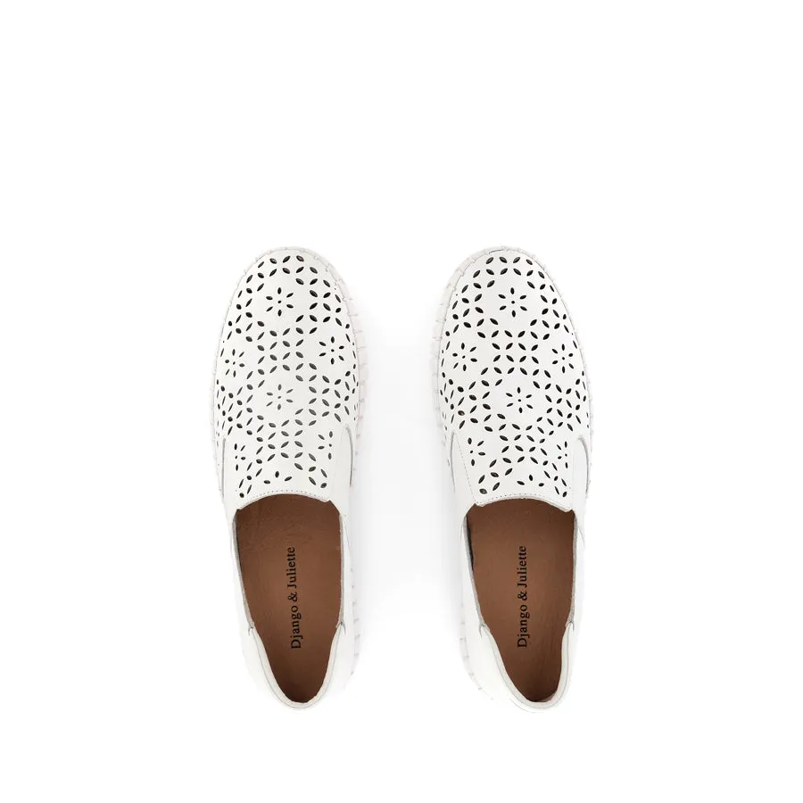 Support Form Fitting HAREL - WHITE LEATHER
