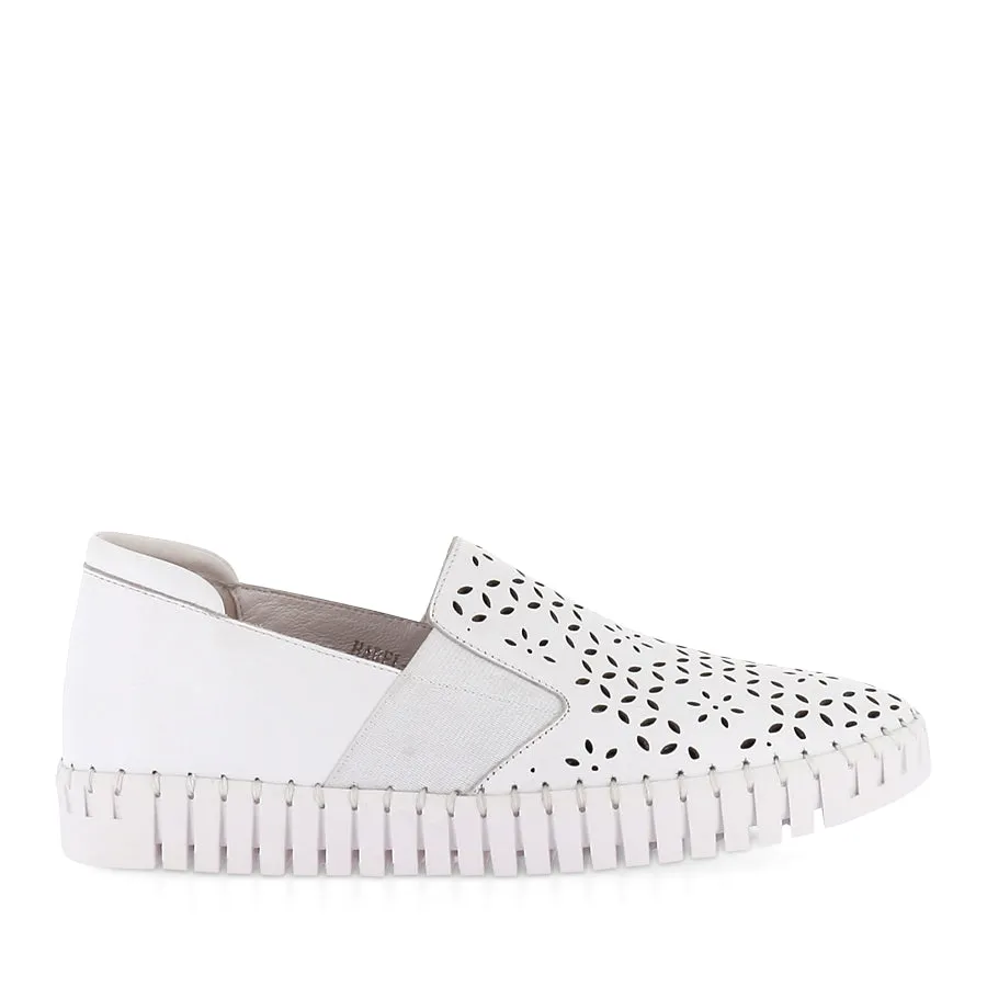 Comfort Upper Design HAREL - WHITE LEATHER