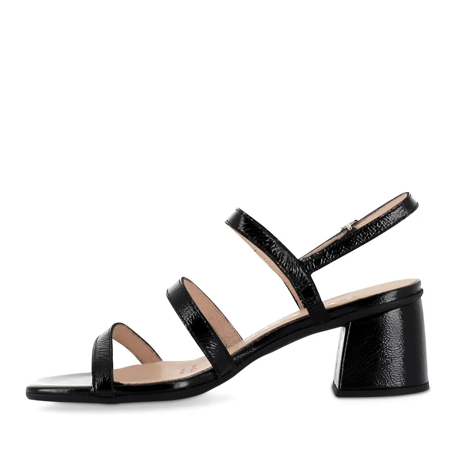 Quiet Spot Relaxed Look HARLO H-5604 - BLACK PATENT LEATHER