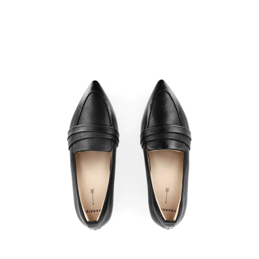 All-Purpose Wear HARLOW - BLACK TUMBLED LEATHER