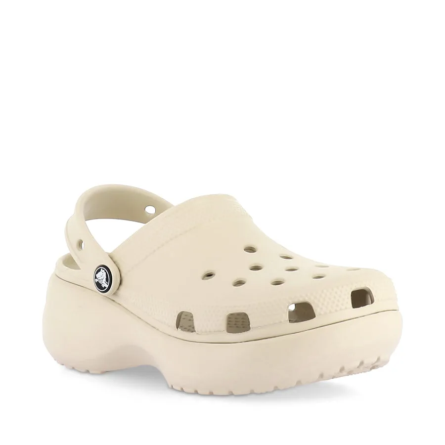 CLASSIC PLATFORM CLOG - BONE Chic Vacation Footwear Foot Support Shoes