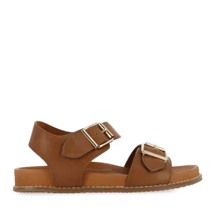 HASTICE W - TAN LEATHER Padded Touch adjustable shoes