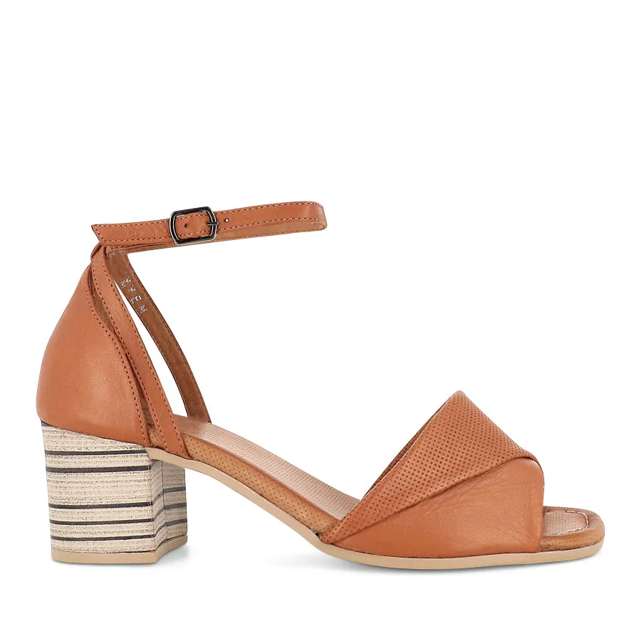 Wave Step Comfort Wear Shoes HAVEN - TAN LEATHER