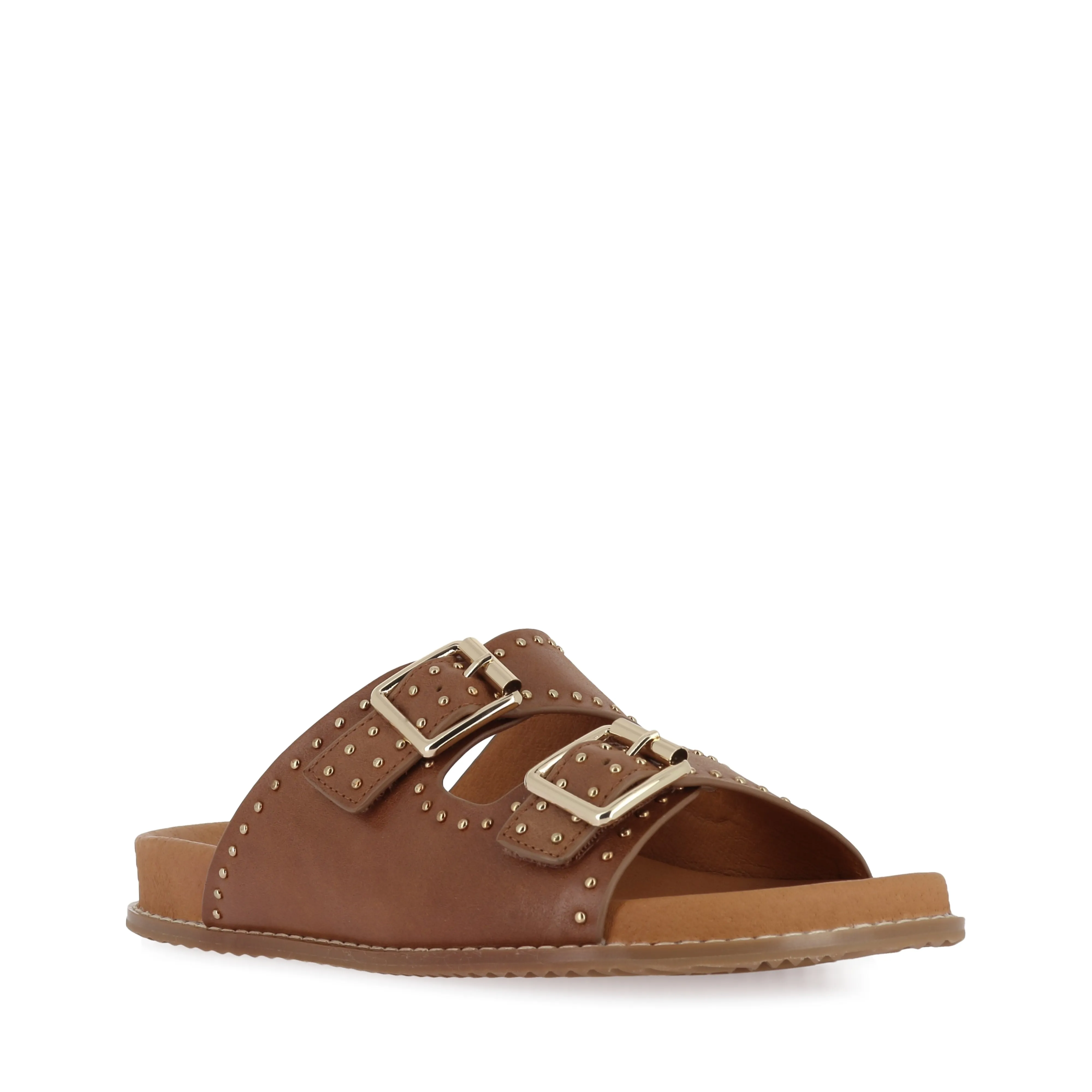 Casual Style Streamlined Shape HAVRO W - TAN-PALE GOLD LEATHER
