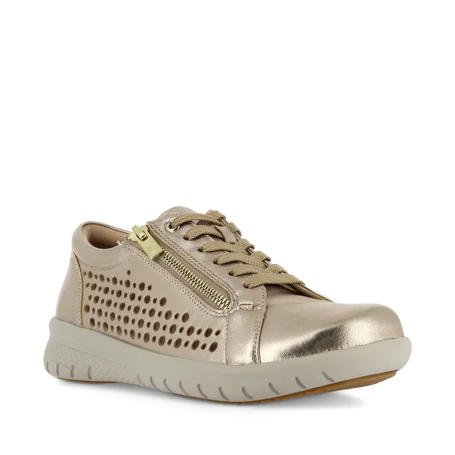SHOVO XF - CHAMPAGNE LEATHER RubberSole Water resistant coating