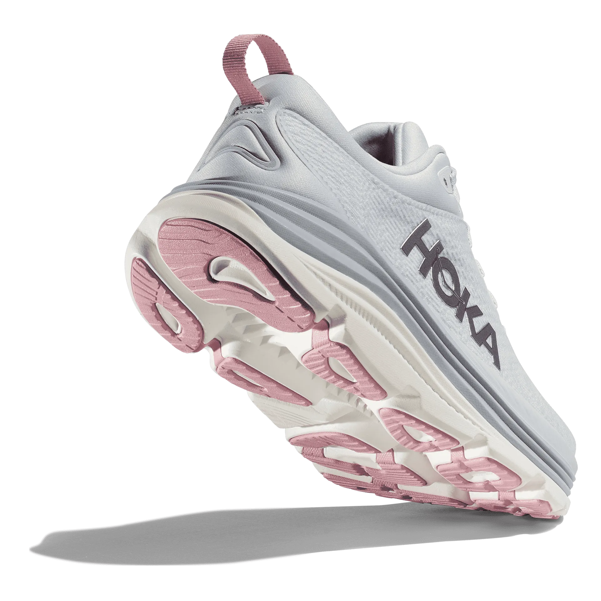 HOKA ONE ONE GAVIOTA 5 - WIDE - GREY & PINK - 1134270SCP Light Step Flexible Fit