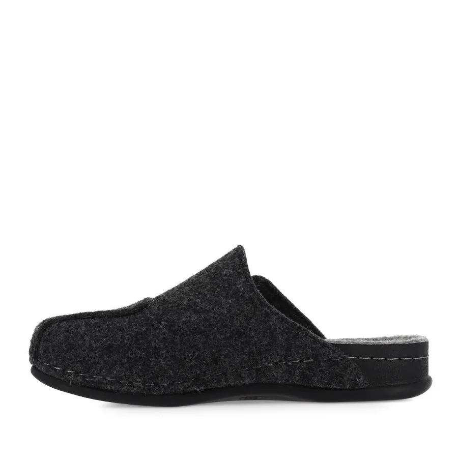 HEATH - BLACK Comfortable Sandal Comfort Slip
