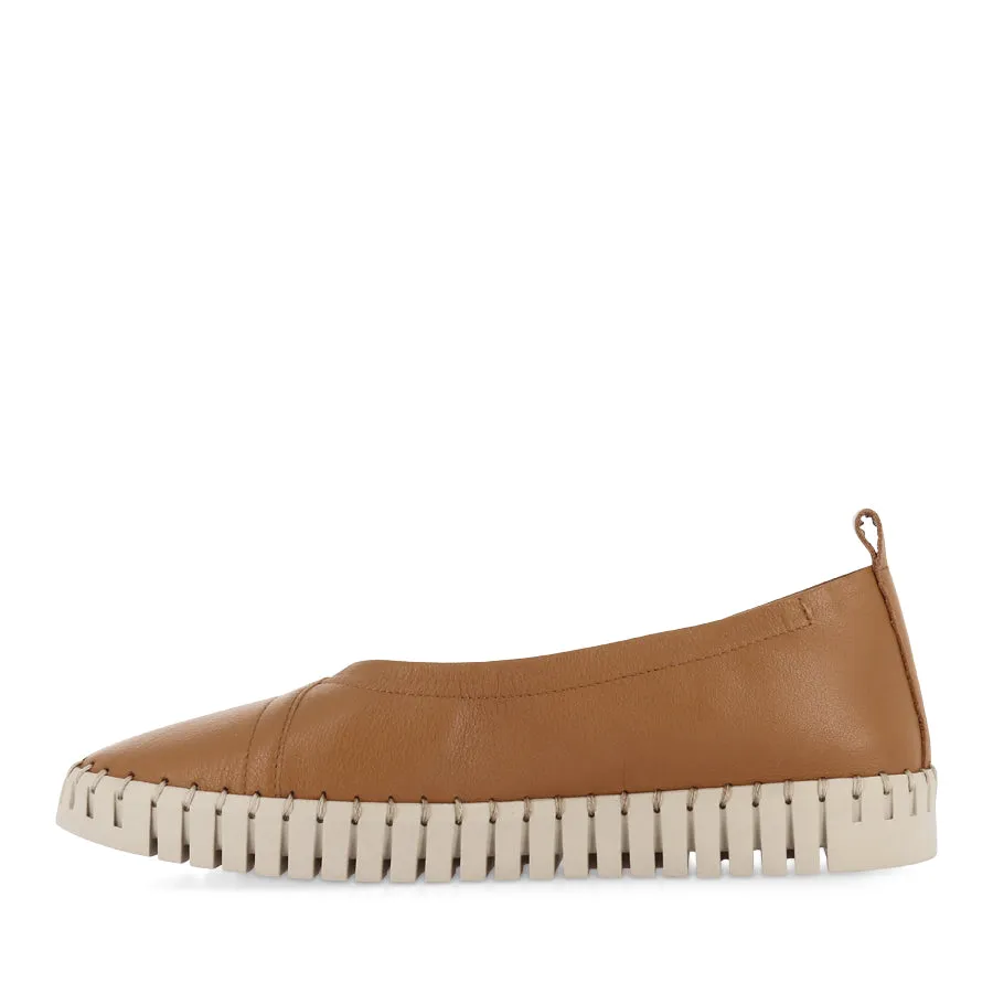 Breathable Material HEATON - TAN LEATHER