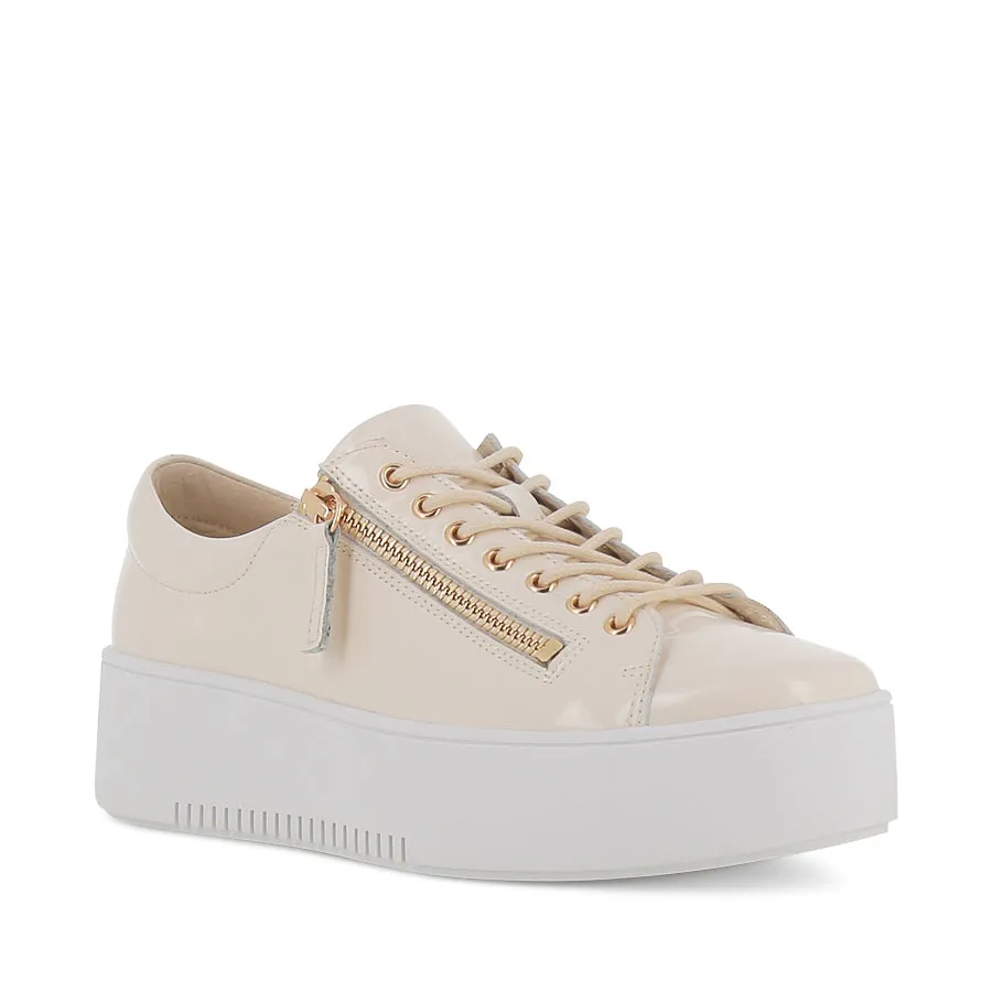 Breathable layers WOLFIE - IVORY PATENT LEATHER