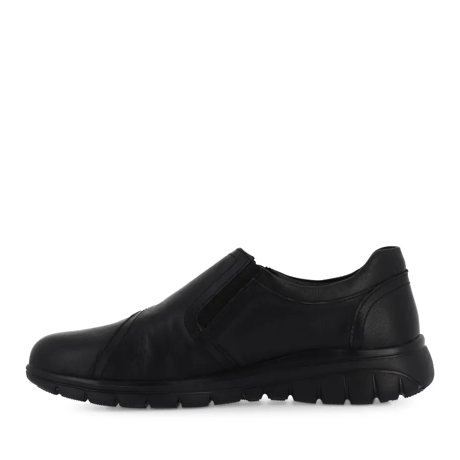 Slip-On Comfort MERGER - BLACK/BRONZE LEATHER