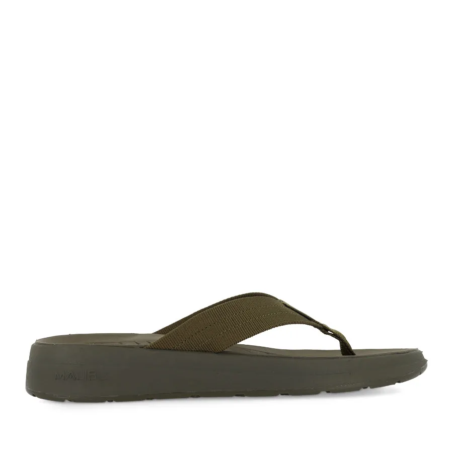 Chic Casual Footwear Breathable Walking Shoes SURFRIDER - OLIVE/OLIVE POLYESTER