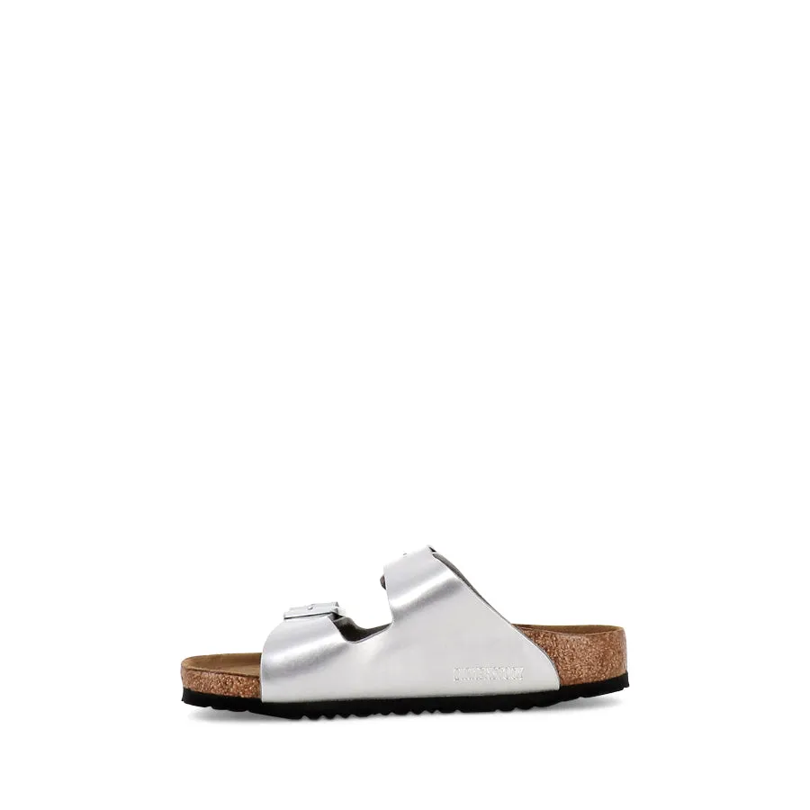 ARIZONA KIDS BIRKO-FLOR NARROW - METALLIC SILVER Resort Ready Versatile Design