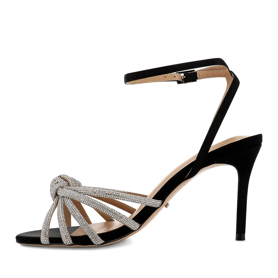 Supportive Design Flats Press Mood HELENA - BLACK SATIN
