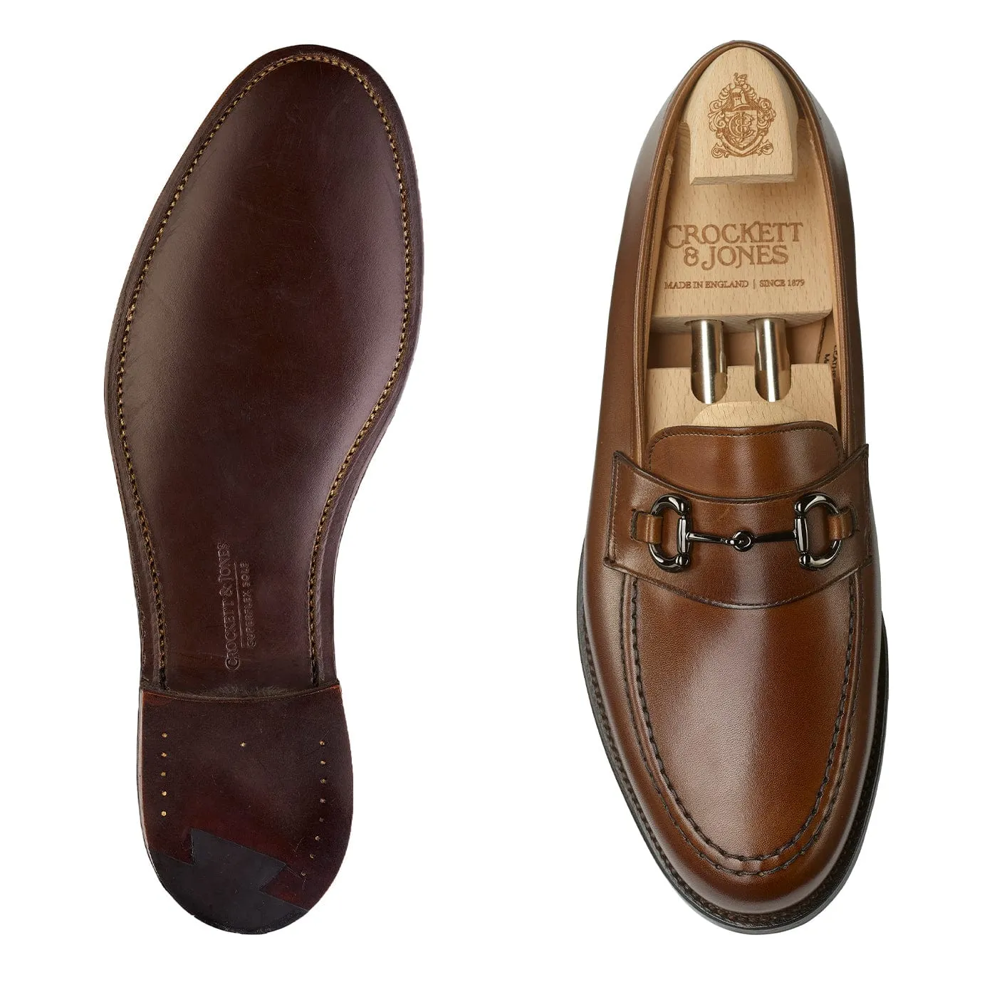 Hendon 2 Dark Brown Burnished Calf Elegant Flat