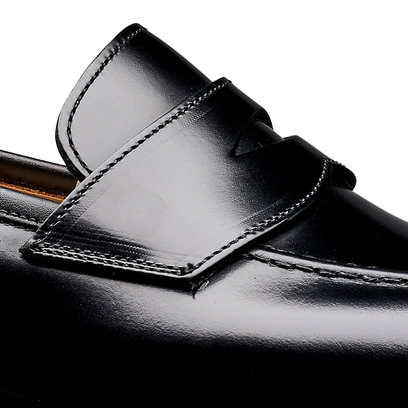 Penny Keeper Henley 3 Black Cavalry Calf