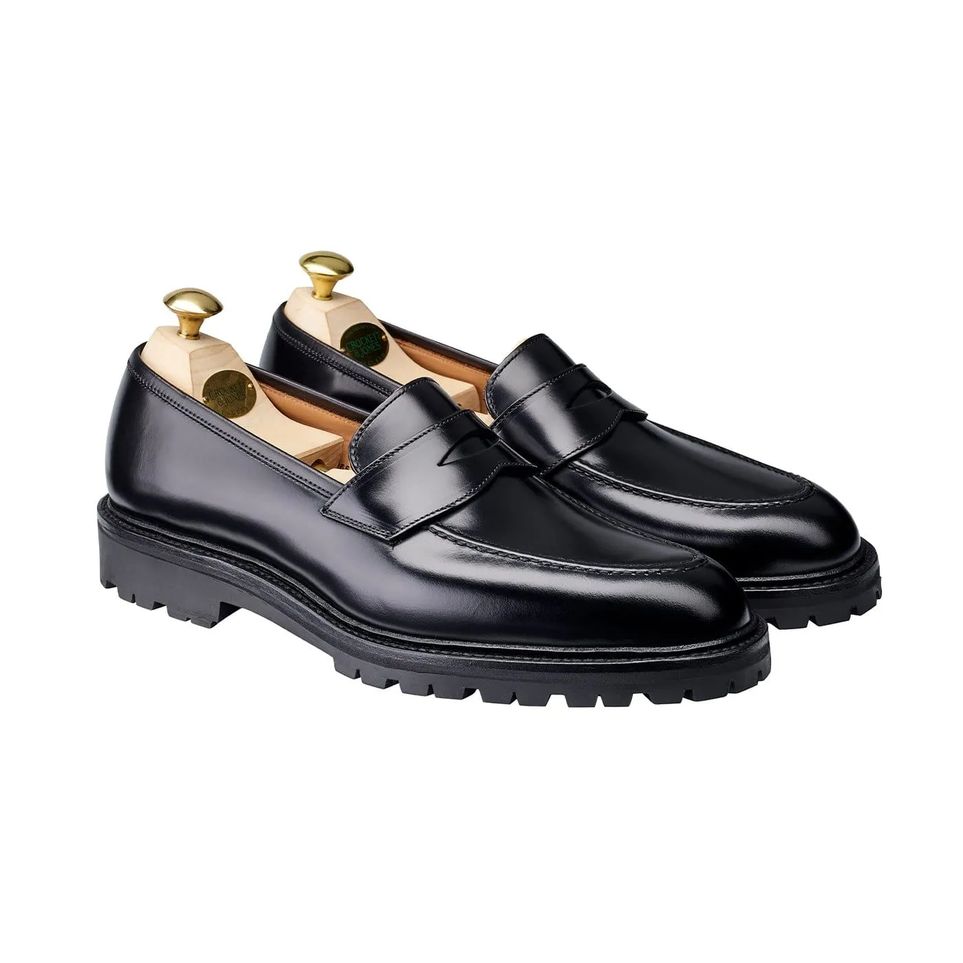Genuine Leather Henley 3 Black Cavalry Calf