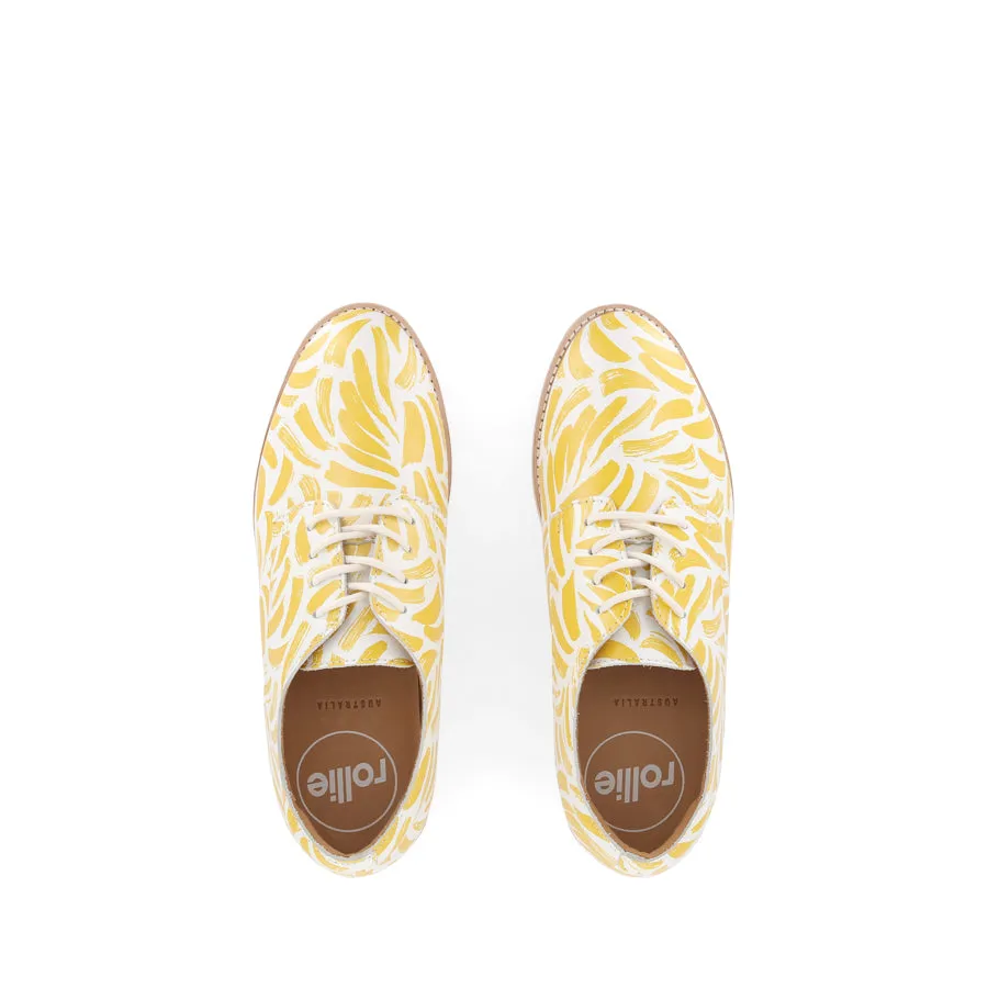 Easy Slip-On Design DERBY - SUNSHINE SPLASH LEATHER