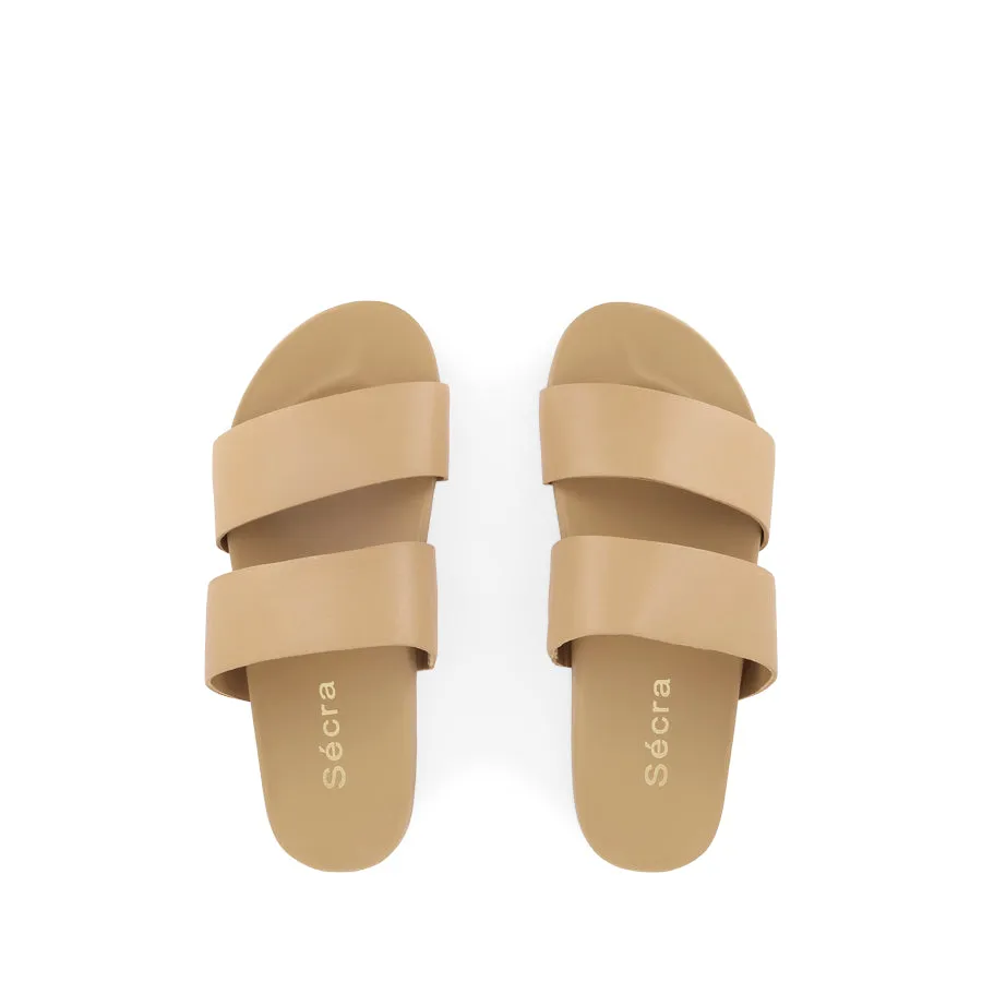 Chill Fit Footwear Simple Sandal Fit DAISY - CARAMEL CARAMEL LEATHER