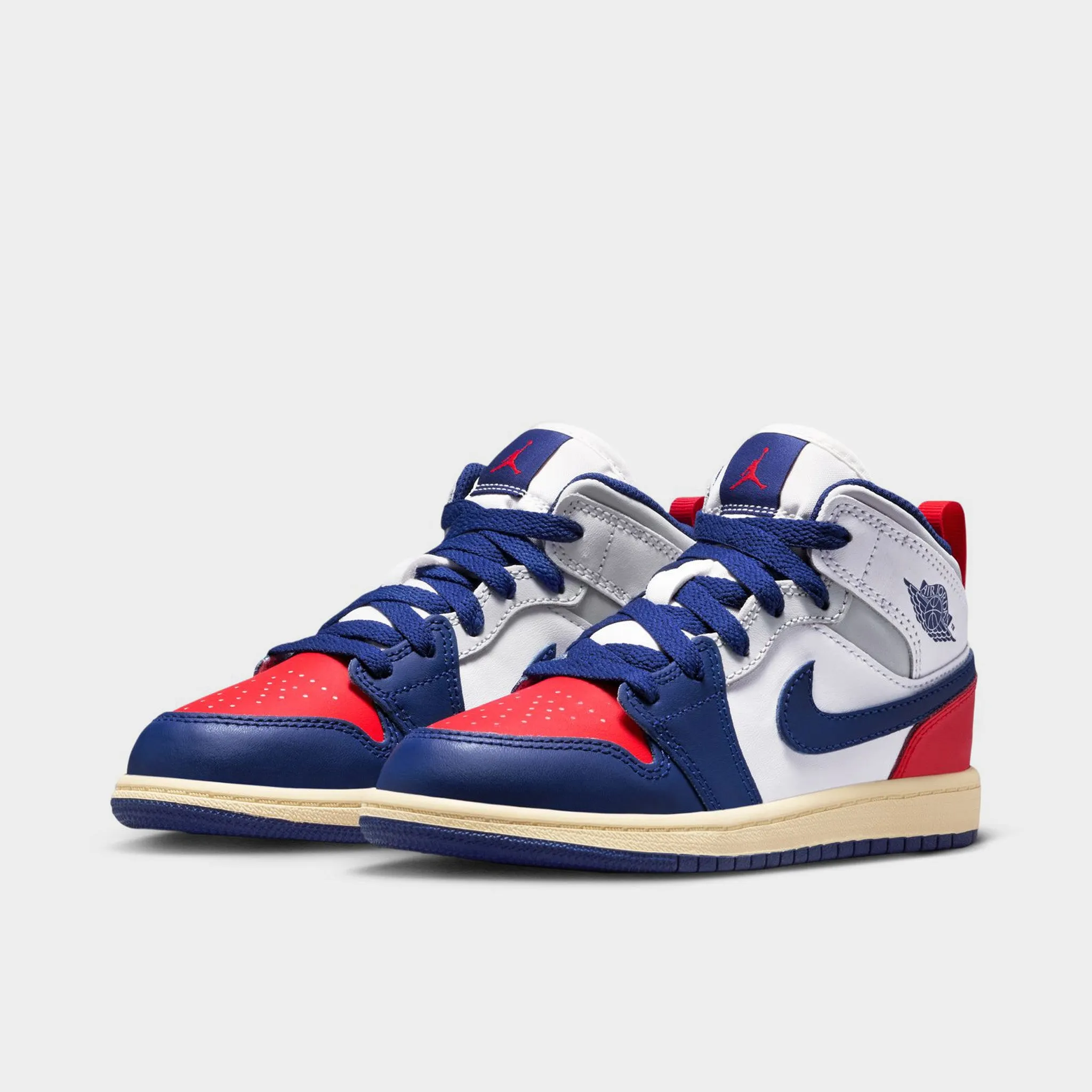 Roll Guard Heel Counter Jordan 1 Mid PS White / Deep Royal Blue - University Red