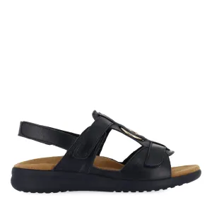 Chic Vacation Sandals BRISA XW - NAVY LEATHER