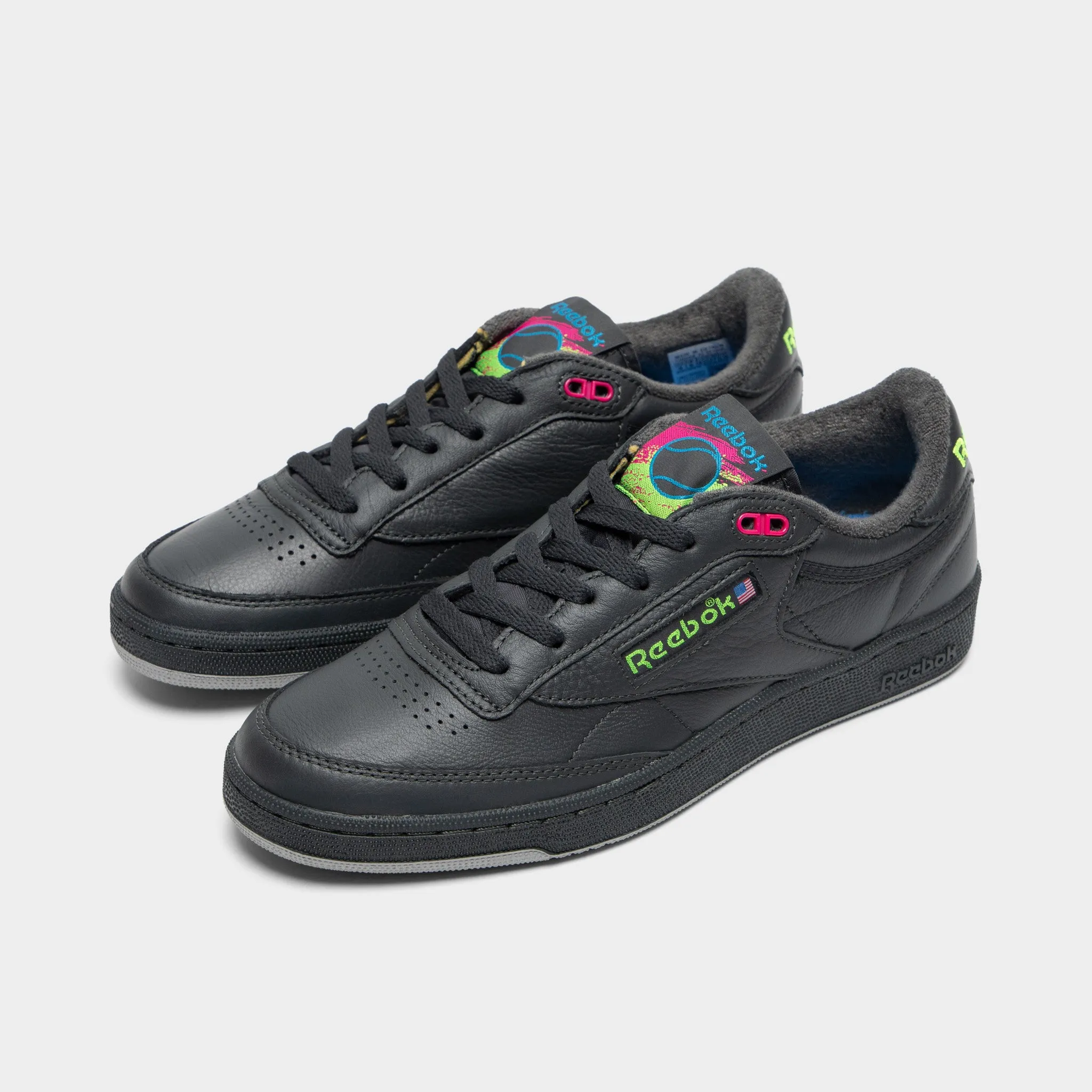 least adjustable Reebok Club C Black / Volt