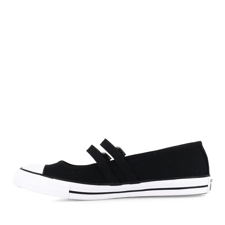 ALL STAR DAINTY MARY JANE SLIP - BLACK/EGRET/BLACK Breathable mesh