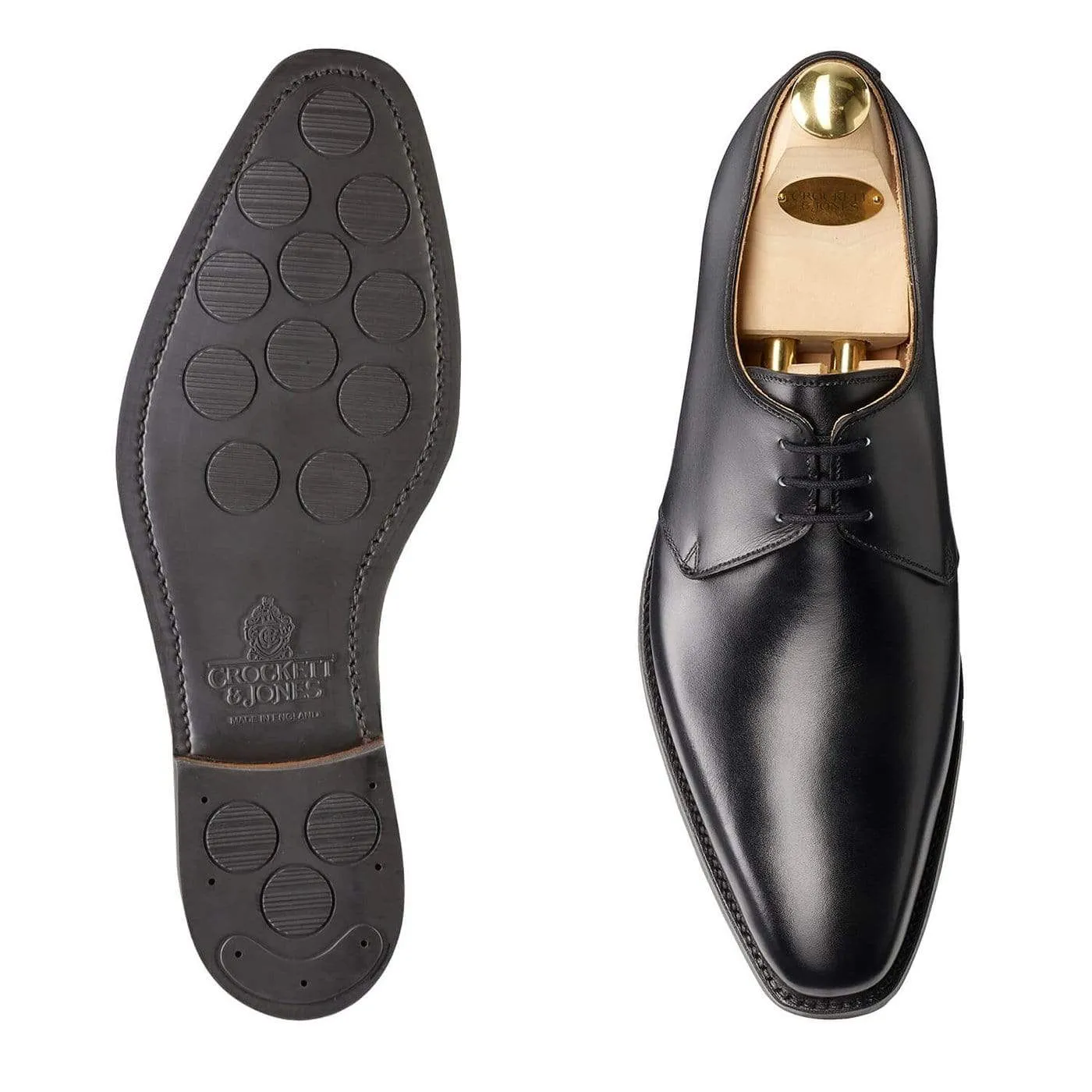 Highbury Black Calf Easy Wear Durable Comfort