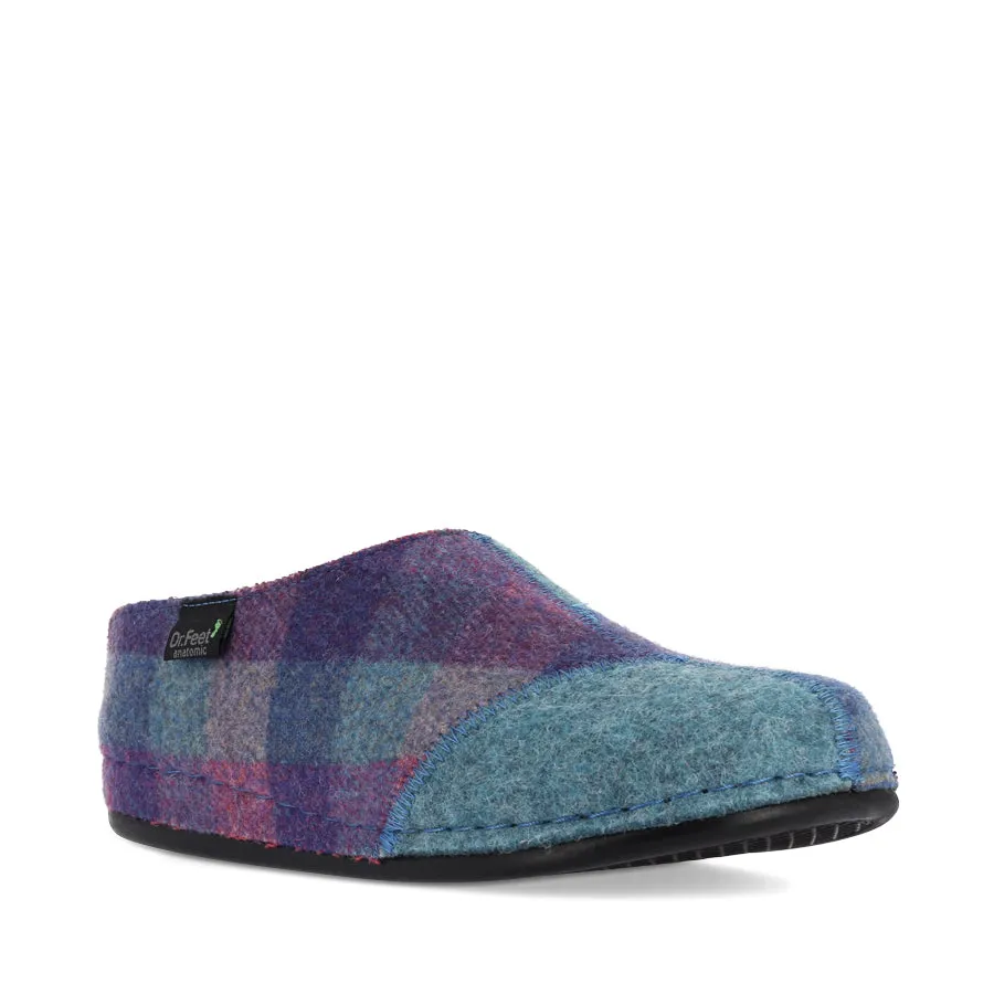 Handmade HILDA - PURPLE TARTAN