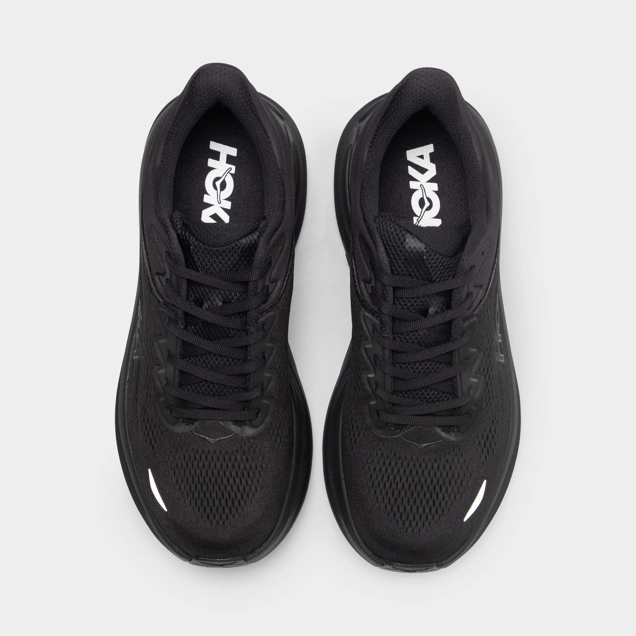 RubberHeel Mid Foot Hoka Bondi 9 Black / Black