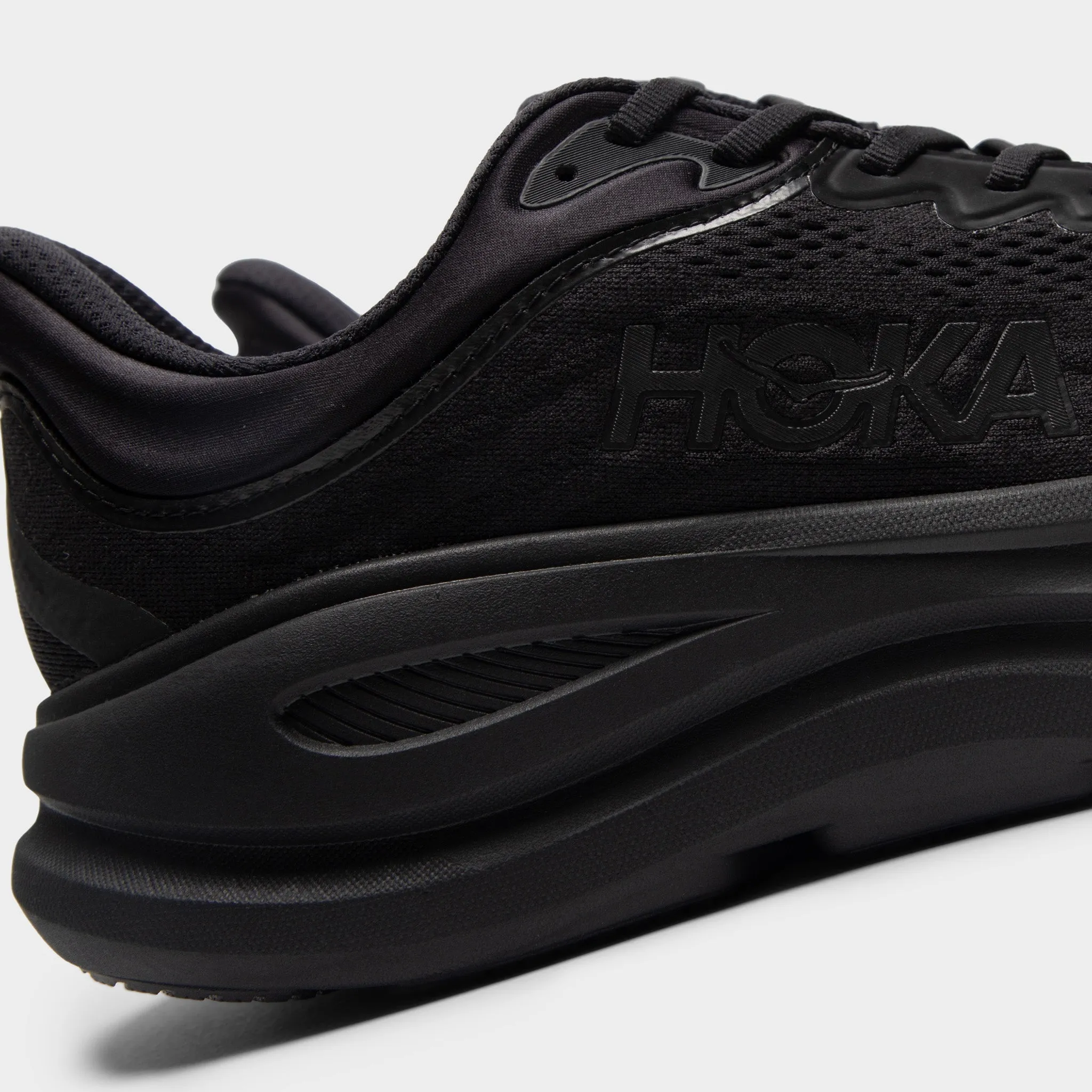 Hoka Bondi 9 Black / Black Pressure Ease Ventilated Upper
