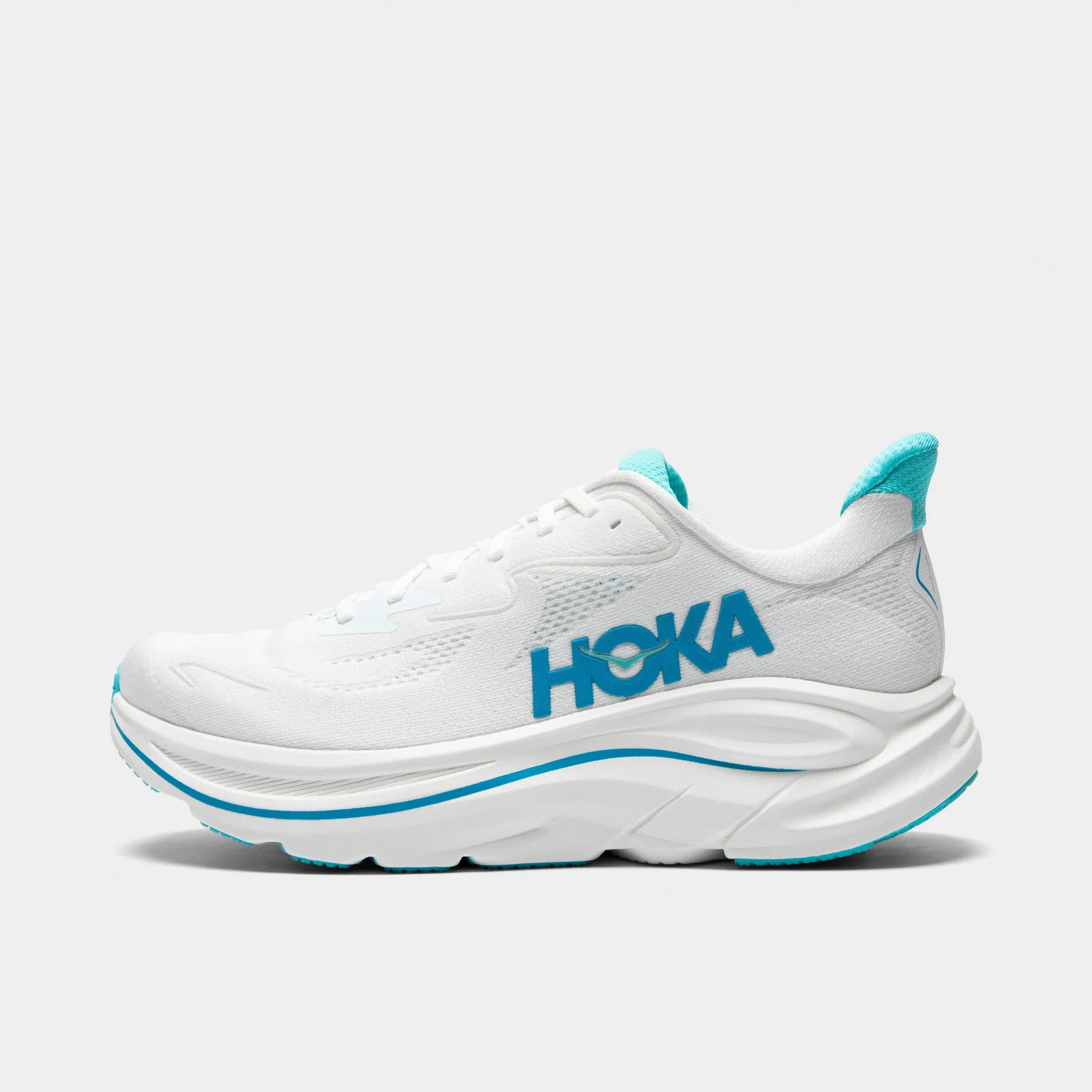 Smooth interior Hoka Clifton 10 White / Silver