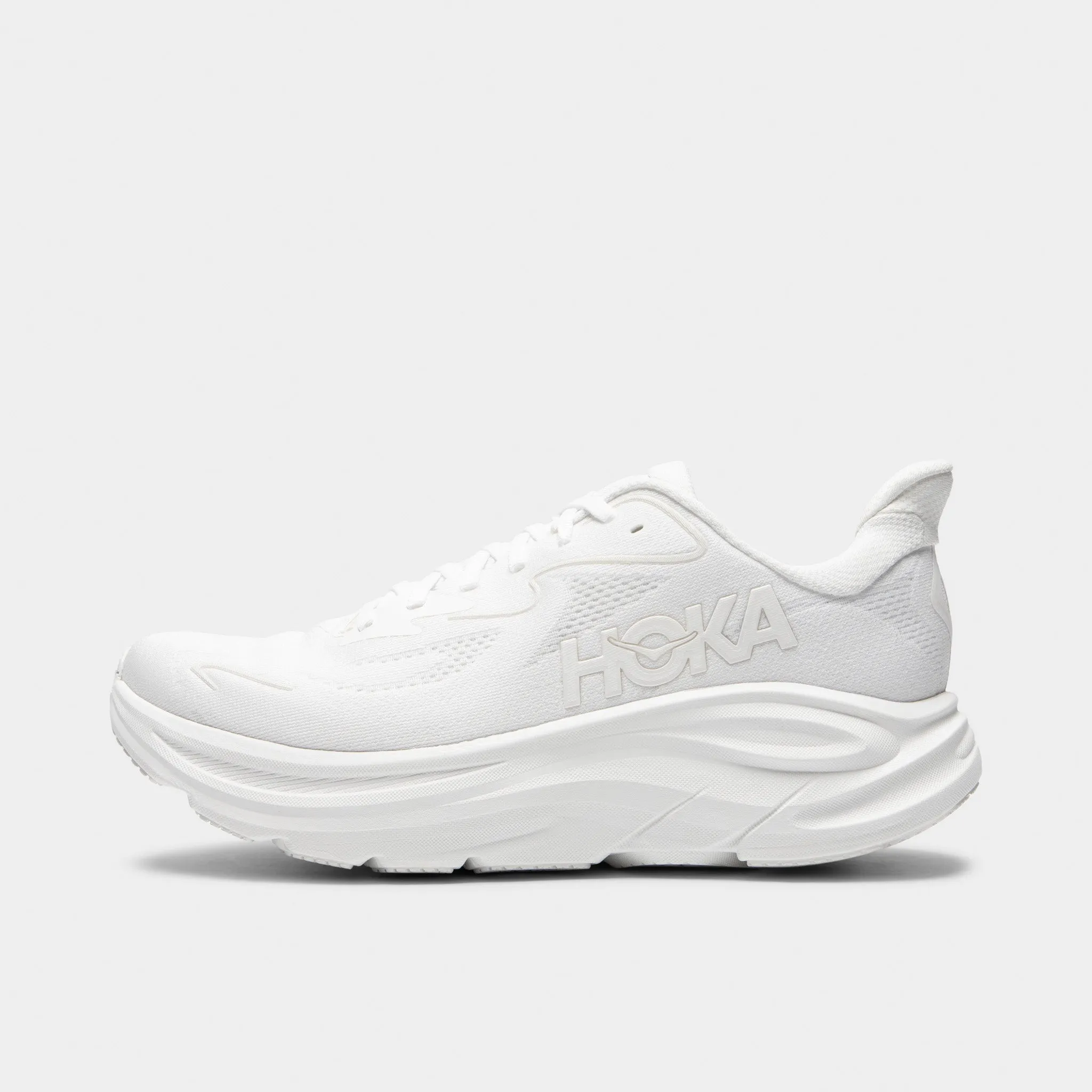 Wide Base Platform Hoka Clifton 10 White / White