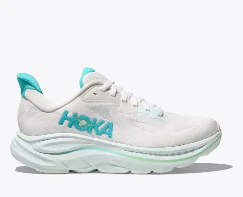 Power Flow Matte Edge HOKA ONE ONE CLIFTON 10 - WHITE & BLUE