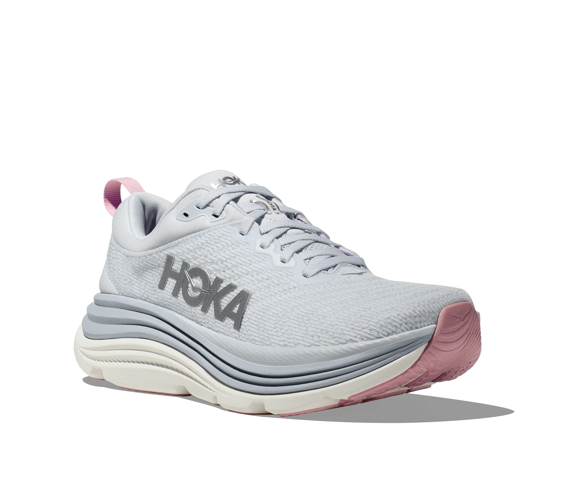 HOKA ONE ONE GAVIOTA 5 - GREY & PINK - 1134235SCP Durable Material