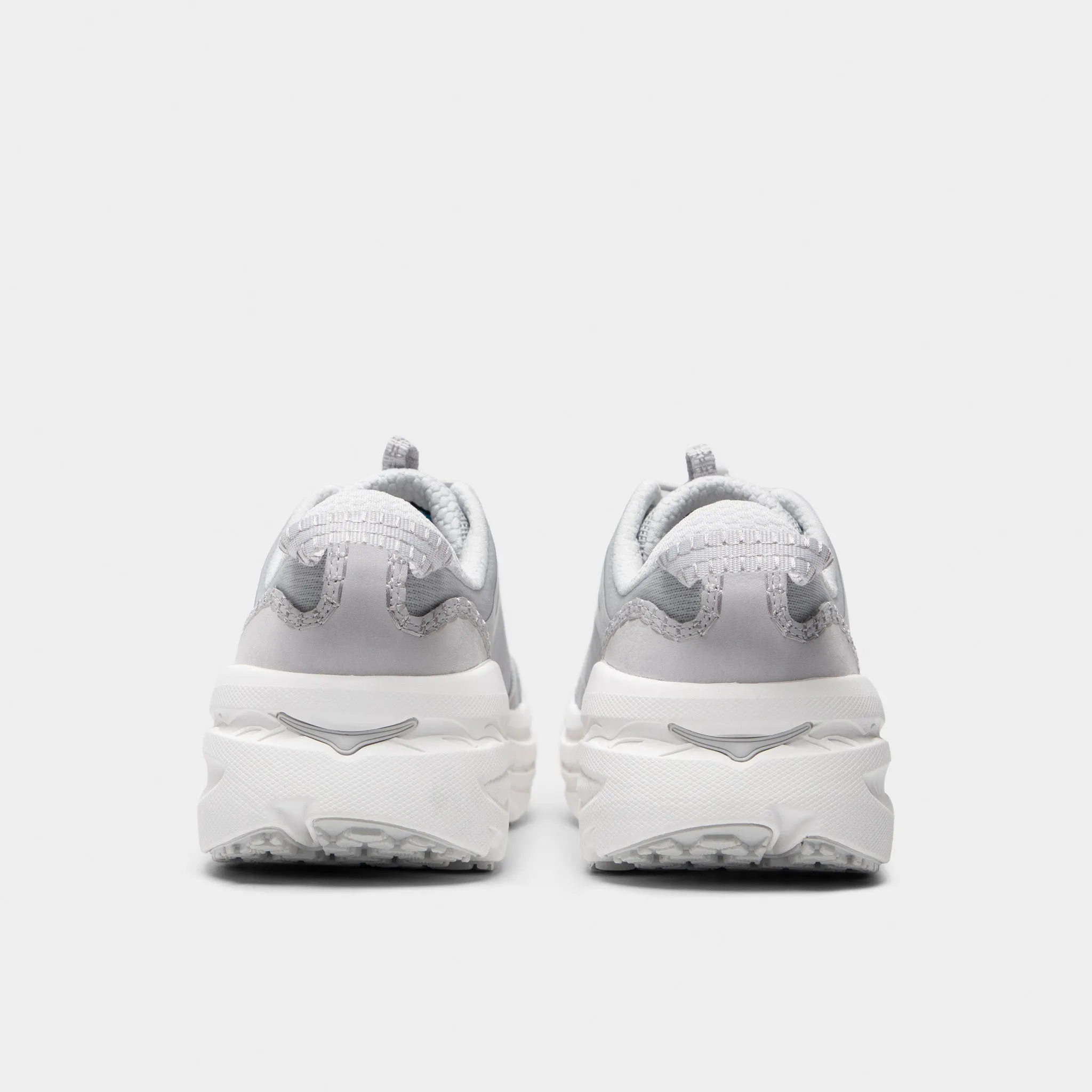 Hoka U Bondi B3LS Cosmic Grey / White Non Restrictive Collar Padding Lightweight Upper