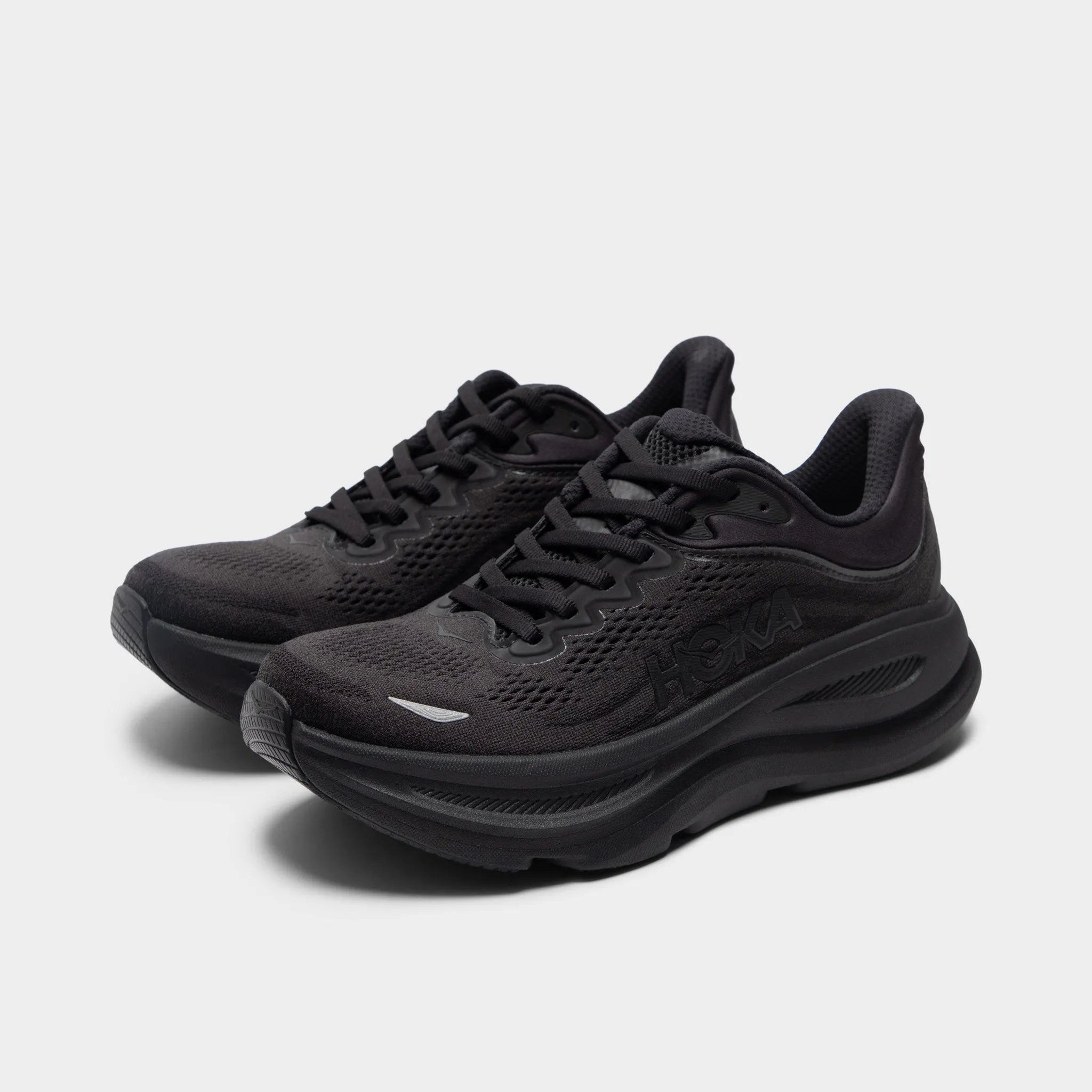 Refined performance Hoka Women's Bondi 9 Black / Black