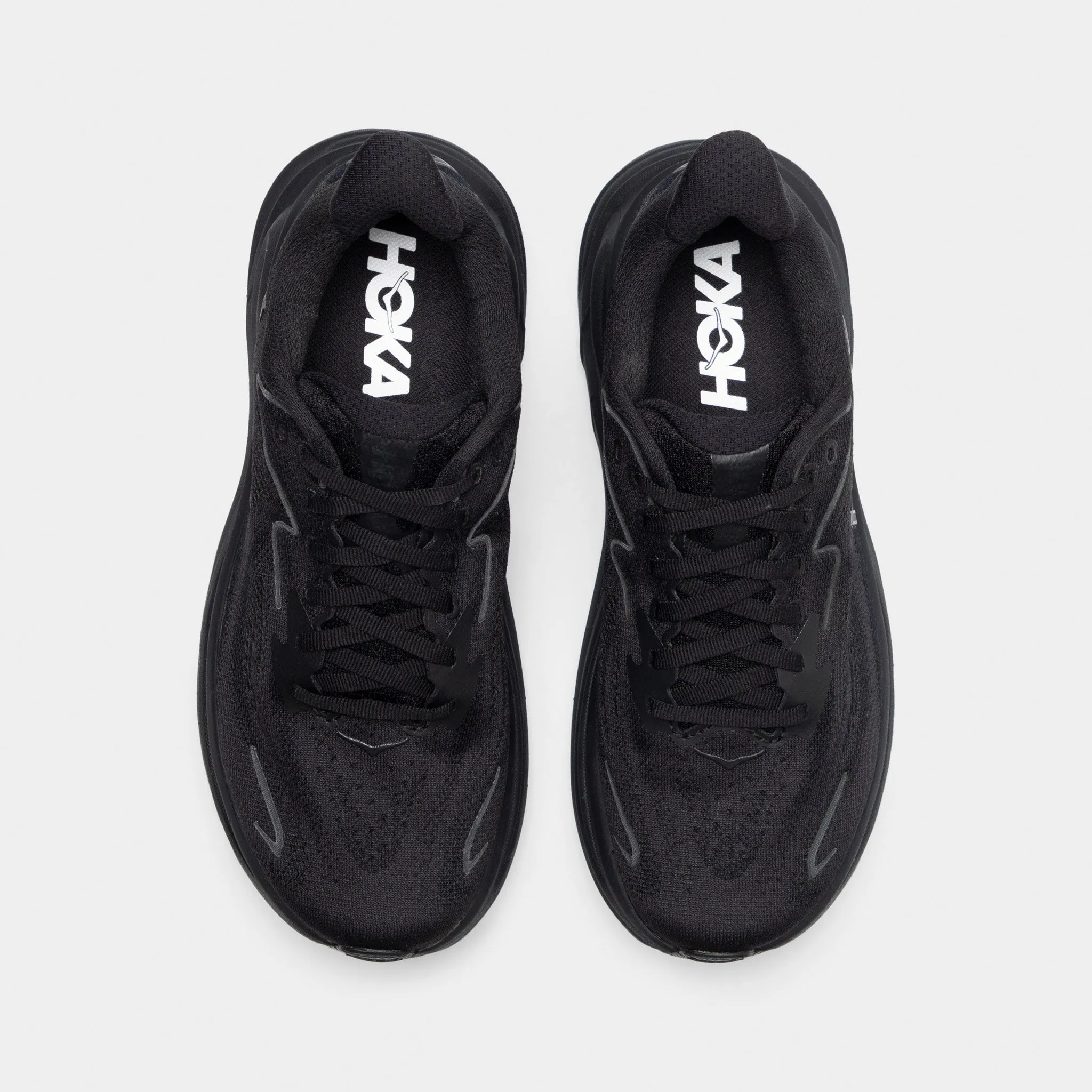 Hoka Women's Clifton 10 Black / Black Sport Fanatic