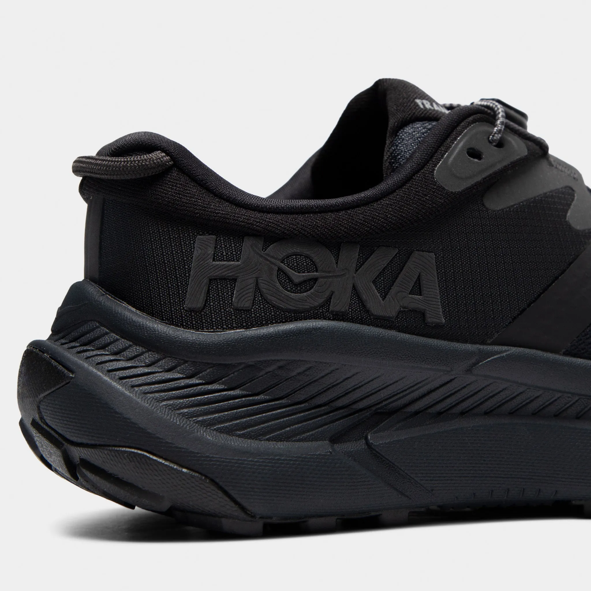 Hoka Women's Transport Black / Black retro look TPU Outsole