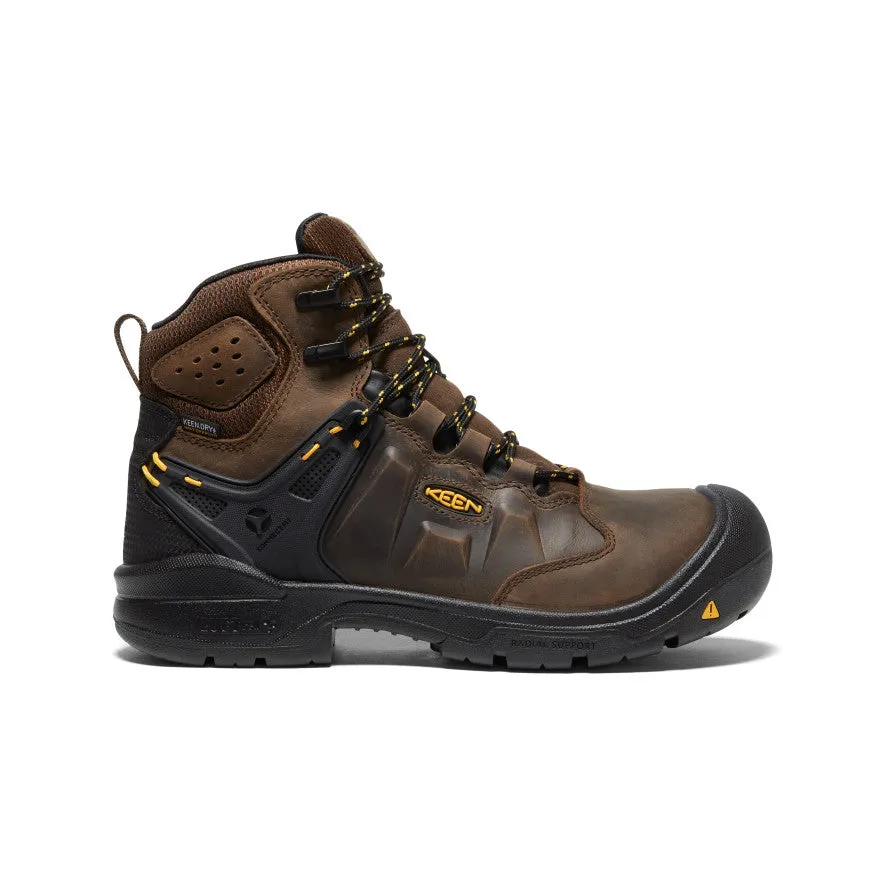 Fresh materials Men's Dover 6" Waterproof (Carbon Toe)  |  Dark Earth/Black
