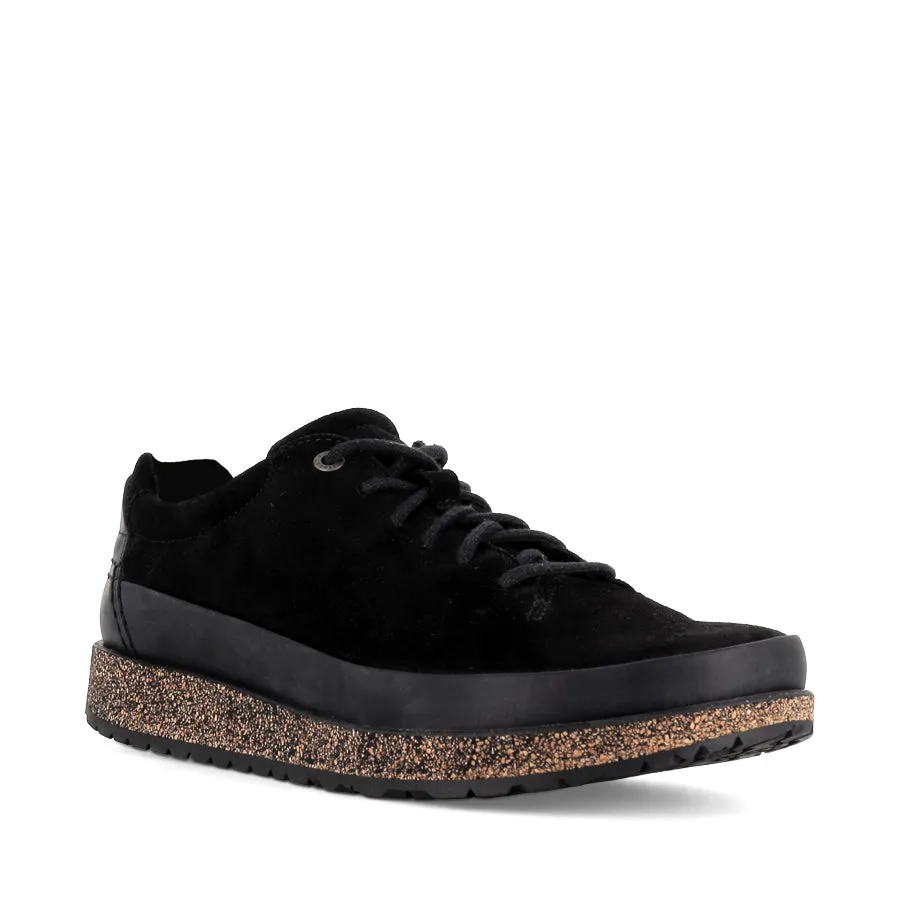 Run Daily Shock-absorbent arch HONNEF LOW - BLACK SUEDE LEATHER