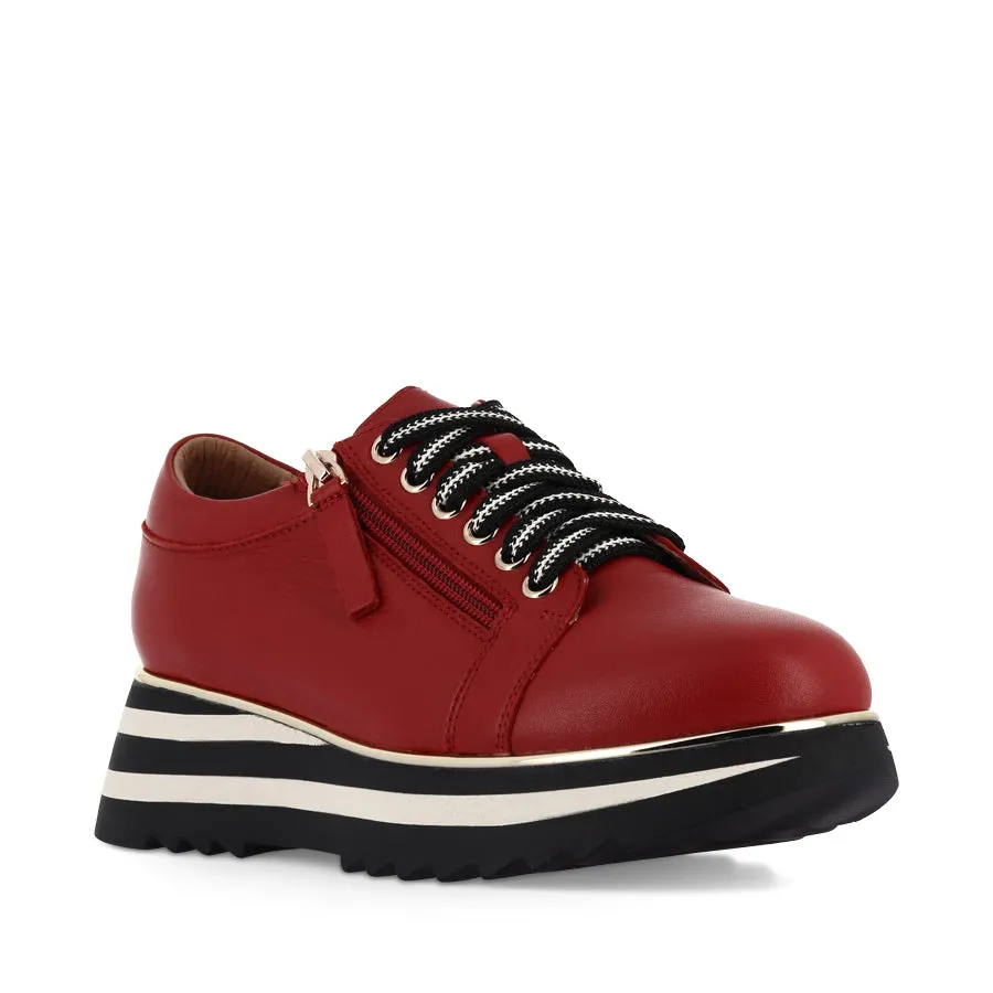 HOSTING - ROSSO LEATHER Sport Fanatic Reinforced Lace Holes