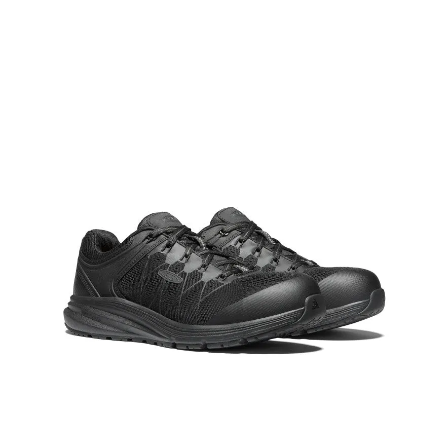 Cushioned Comfort Ballet Flats Men's Vista Energy (Carbon Toe)  |  Black/Raven