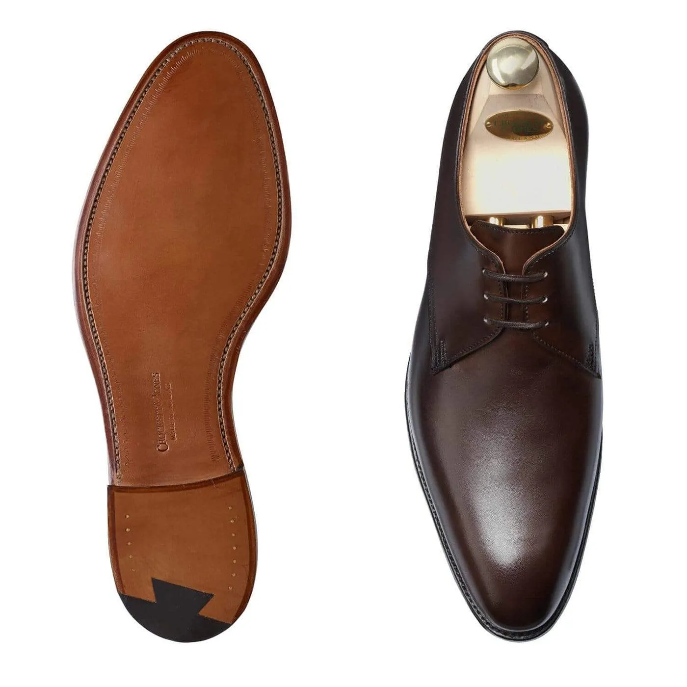 Hoxton Dark Brown Burnished Calf Trendy Comfort