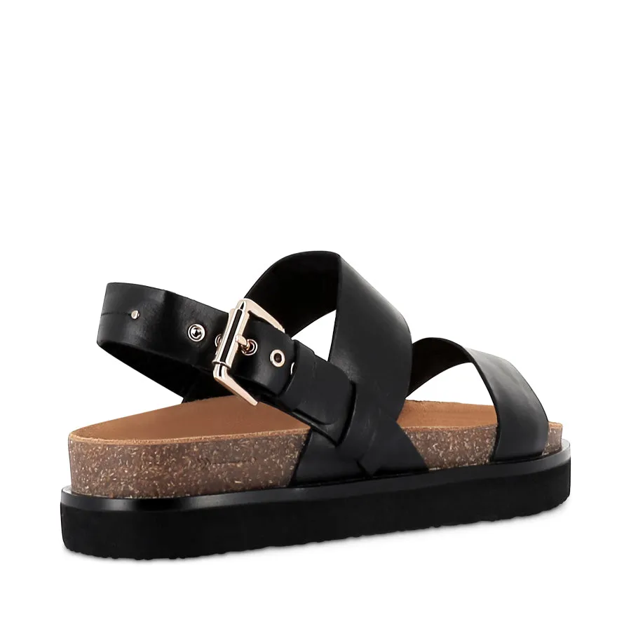 Chill Walk Comfortable Flip-flops for Men HUNTER - BLACK LEATHER